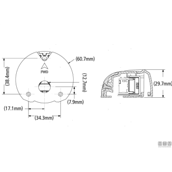 Fanali CE-ISO-COLREG LED Deck Mount Black 