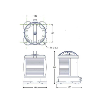 Fanali di Navigazione per Scafi fino a 50 m DHR