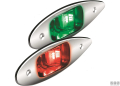Fanali di prua led 12v inox rosso/verde