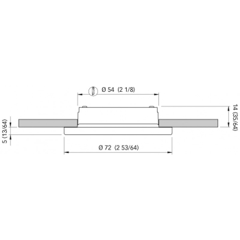 Faretto ad incasso ted c