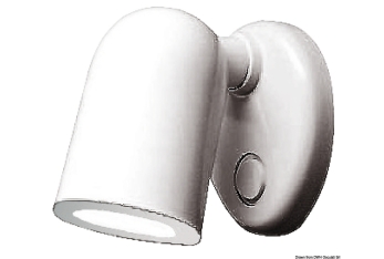 Faretto alogeno Batsystem Tube ABS bianco 
