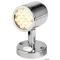 Faretto snodato con interruttore acc.inox 