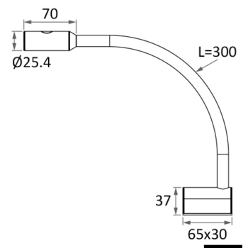 Faretto LED snodato testa letto/lettura carte 