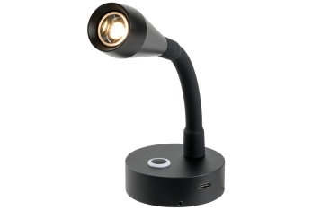 Faretto LED snodato total black 
