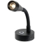 Faretto LED snodato total black 