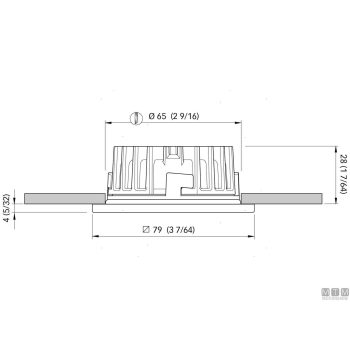 Faretto quick marina low prf naturale 