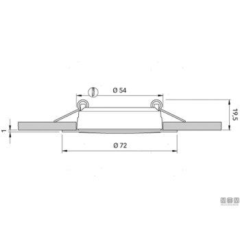 Faretto quick todd dual luce calda/red 