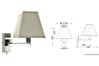 Faretto snodato ottone pressofuso 