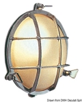 Lampada stagna ottone cromato 