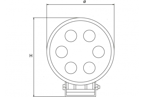 Faro da Coperta Spot LED 6x3W