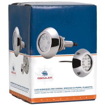 Faro subacqueo 18 LED bianchi con viti 