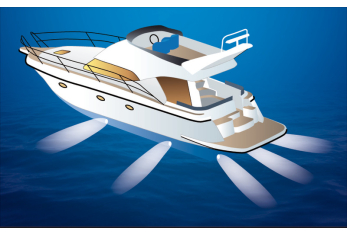 Faro subacqueo 18 LED blu con prigioniero 