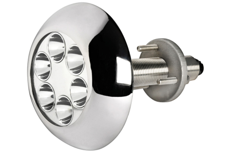 Faro subacqueo 6 LED bianchi con prigioniero 