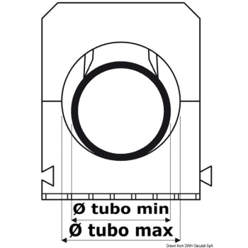 Fascetta fermatubo 32/40 mm 