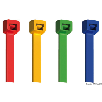 Fascette colorate 4,8X200 mm verdi 