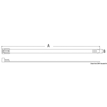 Fascette riapribili in nylon bianco 3,5 cm 