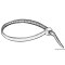 Fascette riapribili in nylon bianco 3,5 cm 