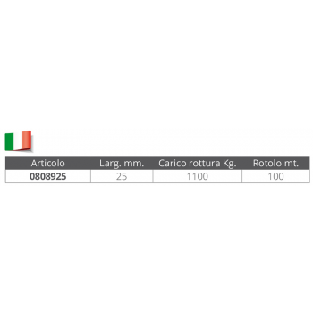 FASCIA TUBOLARE BIANCA MM.25
