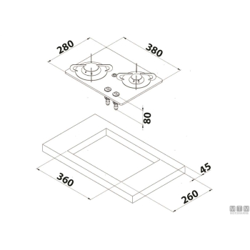 Fermapentole can hoodiny 2 fuochi