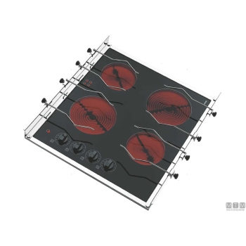Fermapentole+parafiamma grado 4 piastre 