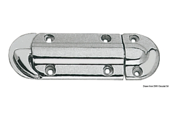 Fermaporta a molla in ottone cromato-38.189.01