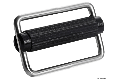 Fibbia inox 40 mm aperta 
