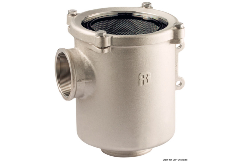 Filtro acqua in bronzo nichelato serie Ionio 1"1/2 