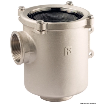 Filtro acqua in bronzo nichelato serie Ionio 3" 