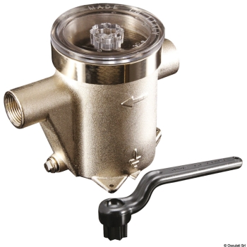 Filtro depurazione acqua in ottone nichelato 1" 1/2 