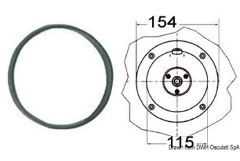 Flangia per timoneria idraulica 