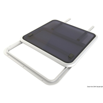 FLUSH3G44 DGY WHT HATCH BISQ 