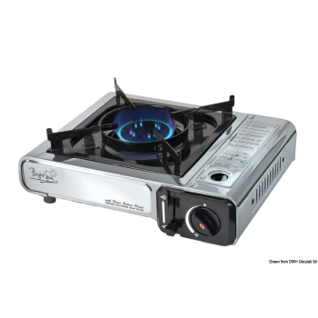 Fornello portatile inox a cartuccia incorporata 