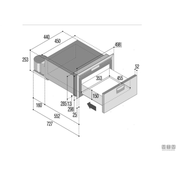 Frigo vf dw75rfx a cassetto