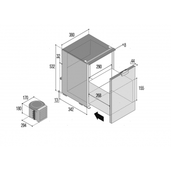 Frigoriferi VF a Cassetto Compressore Esterno