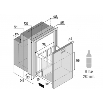 Frigoriferi VF Inox a Cassetto Compressore Interno