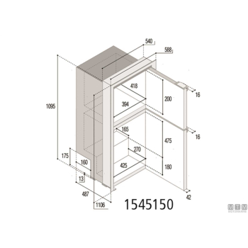 Frigorifero 130l vf dp150i