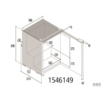 Frigorifero 39l vf c39i compressore interno