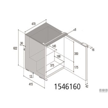 Frigorifero 39l vf c39i compressore interno