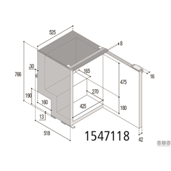 Frigorifero 39l vf c39i compressore interno