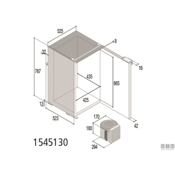 Frigorifero 39l vf c42l compressore esterno