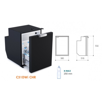 Frigorifero/freezer c62 dw nero