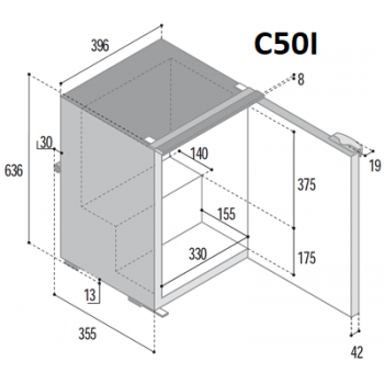 Frigorifero Vitrifrigo C39i C50i C60i C85i C115i Compressore Interno