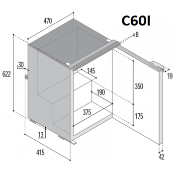 Frigorifero Vitrifrigo C39i C50i C60i C85i C115i Compressore Interno