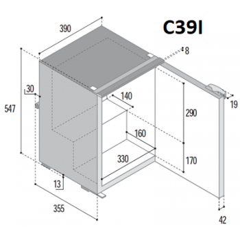Frigorifero Vitrifrigo C39i C50i C60i C85i C115i Compressore Interno