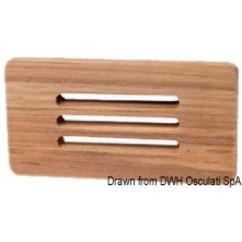 Frontalino protezione teak 125x65 mm 
