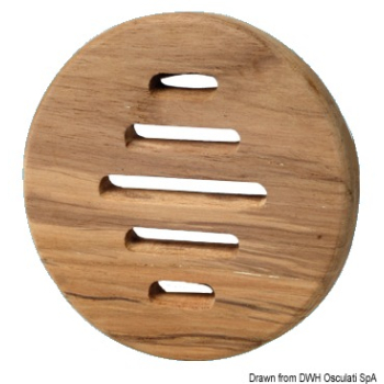 Frontalino protezione teak Ø 100 mm 