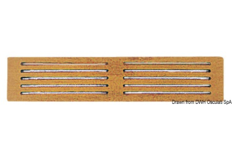 Frontalino protezione teak Ø 150 mm 