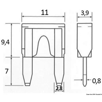 Fusibile lamellare MINI 5A 