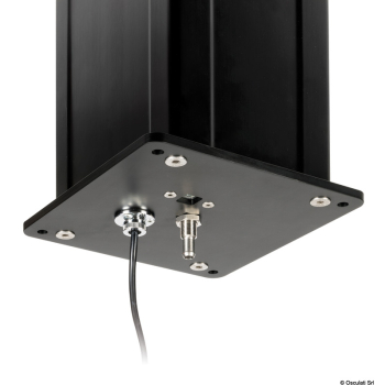 Gamba tavolo elettrica quadra 3 stadi (378-778mm) 12V argento 