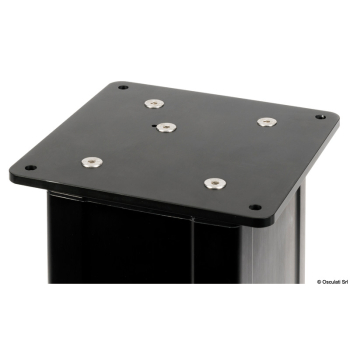 Gamba tavolo elettrica quadra 3 stadi (378-778mm) 24V argento 